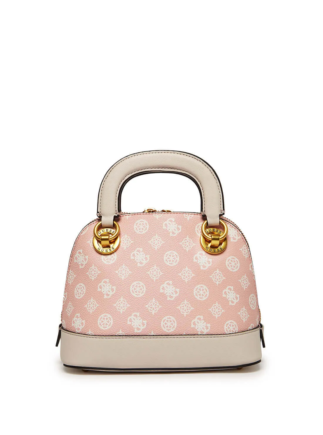 Pink Cathleen Logo Small Dome Satchel