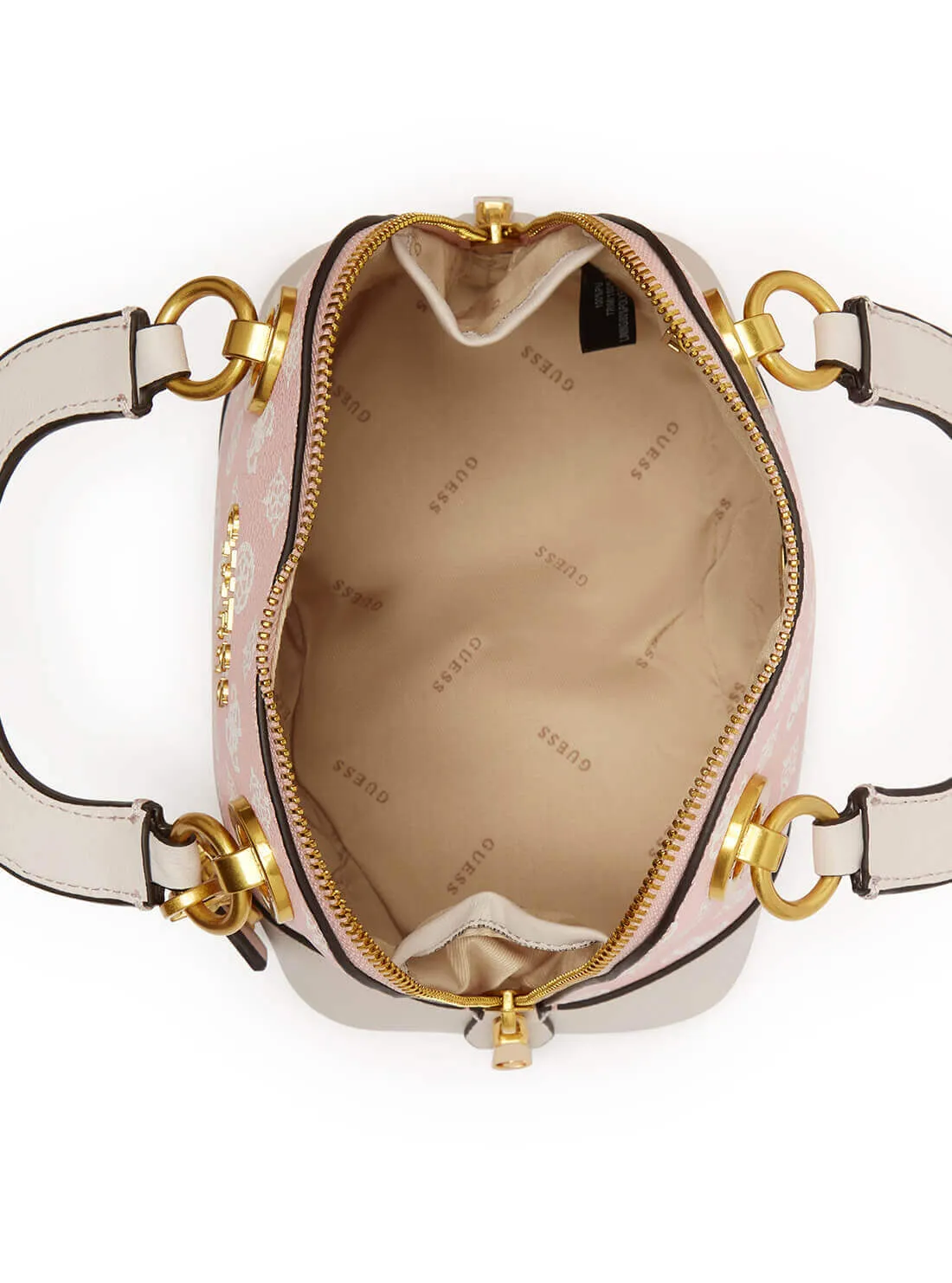 Pink Cathleen Logo Small Dome Satchel