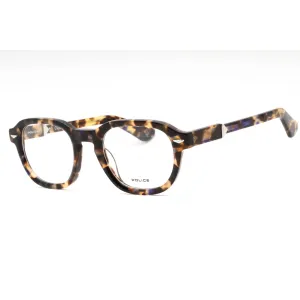 Police Men's Eyeglasses - Tortoise Plastic Full Rim Frame Clear Lens | VPLG81 0744