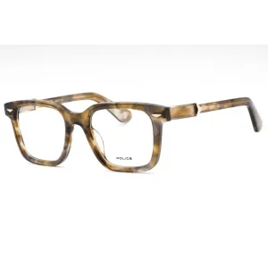 Police Men's Eyeglasses - Tortoise Plastic Square Shape Full Rim Frame | VPLG80 0KHA