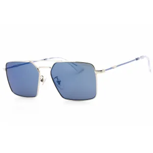 Police Men's Sunglasses - Total Shiny Palladium Aviator Full Rim Frame | SPLL07M 579B