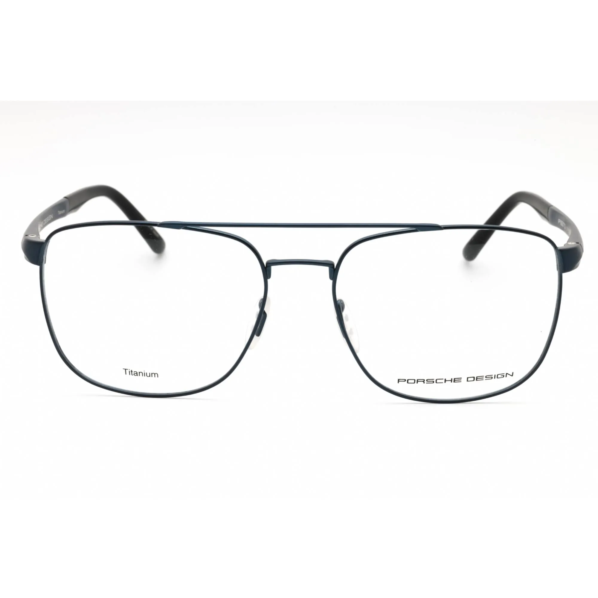 Porsche Men's Eyeglasses - Blue Titanium Full Rim Frame Clear Demo Lens | P8370 D