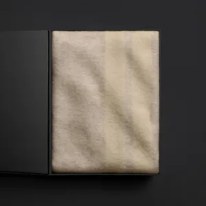 Sarti Stripe Soft Wool Blanket Gift Box - Ecru/Fog
