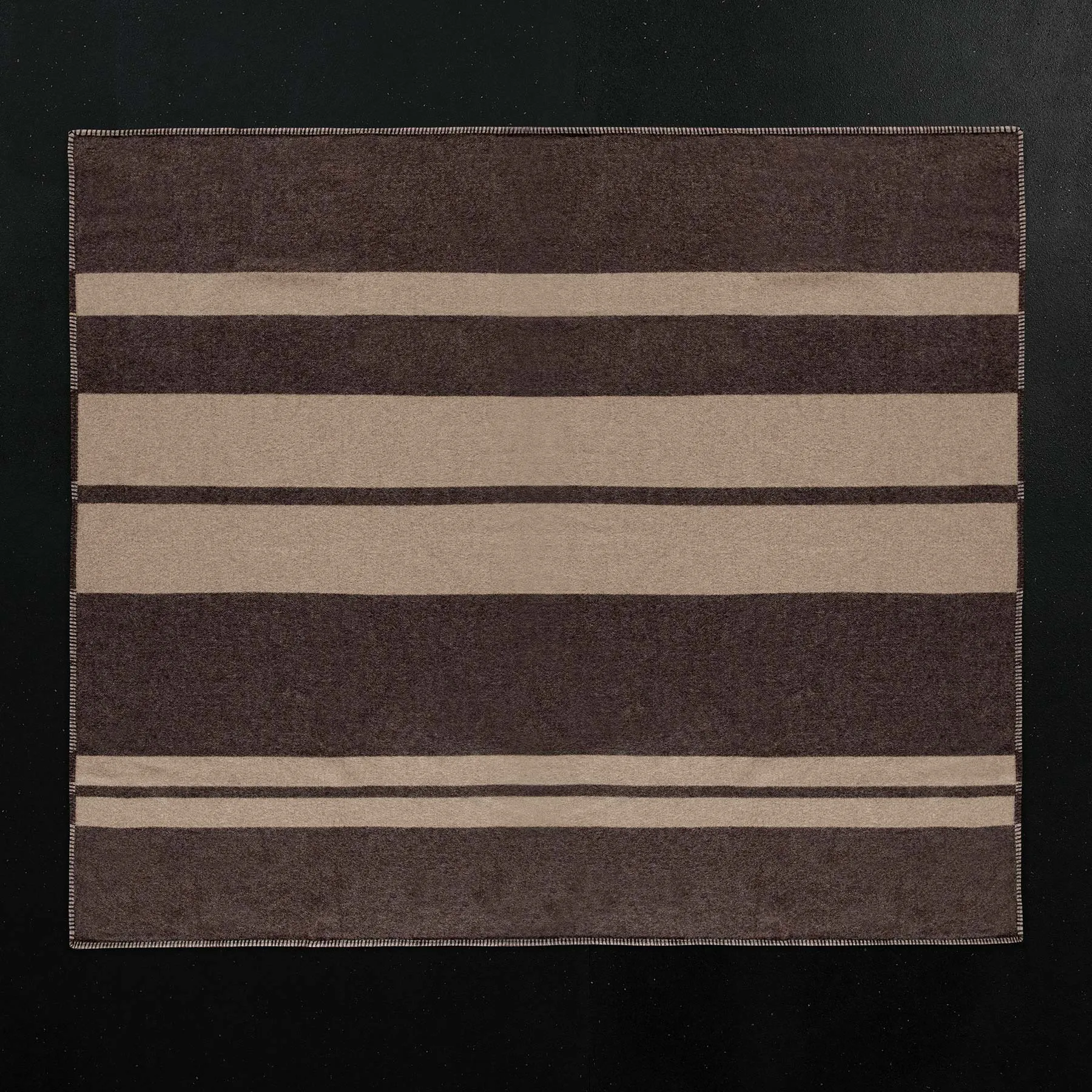 Sarti Striped Throw - Ash/Brown