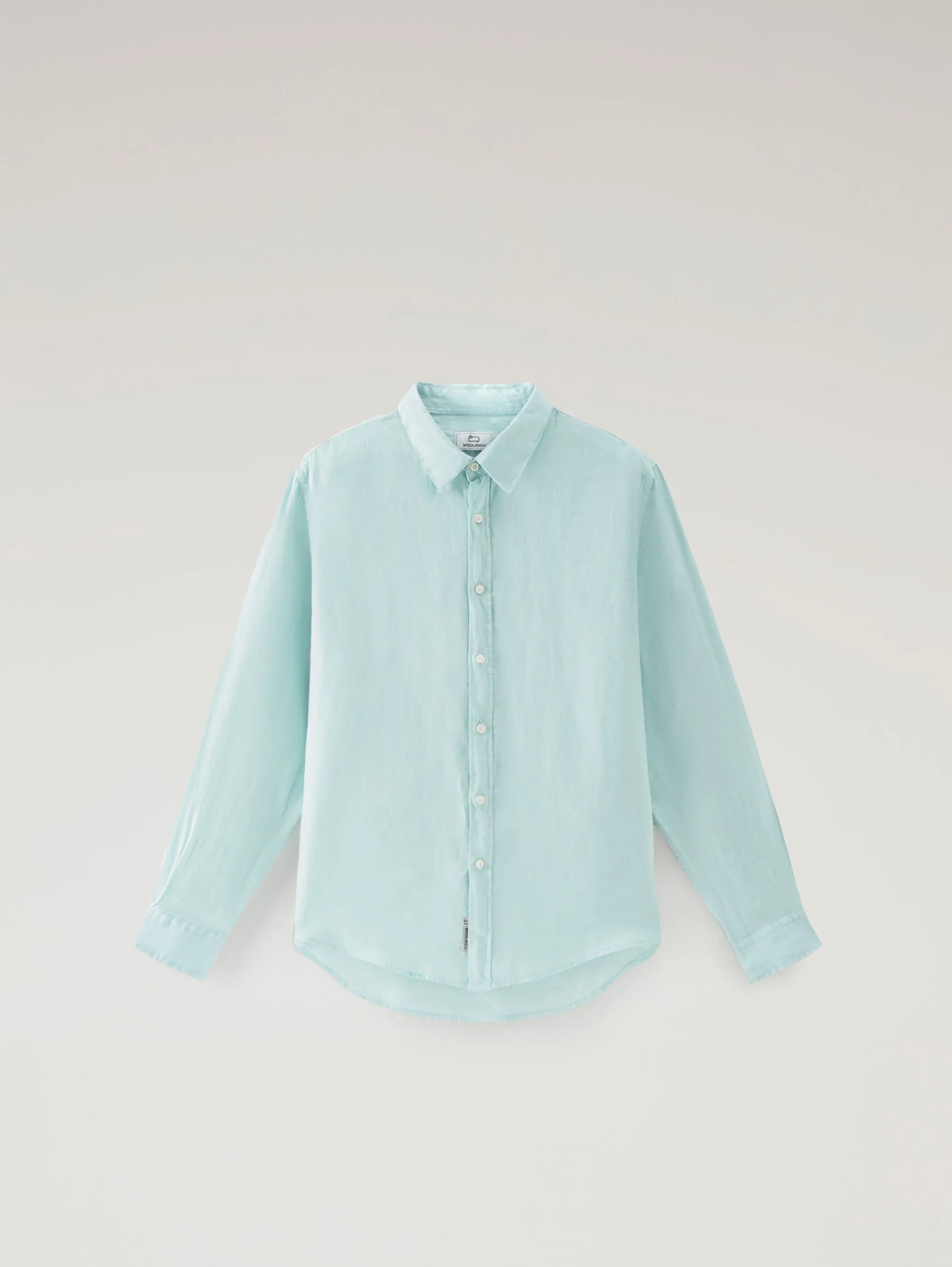Shirt with Green Classic Collar