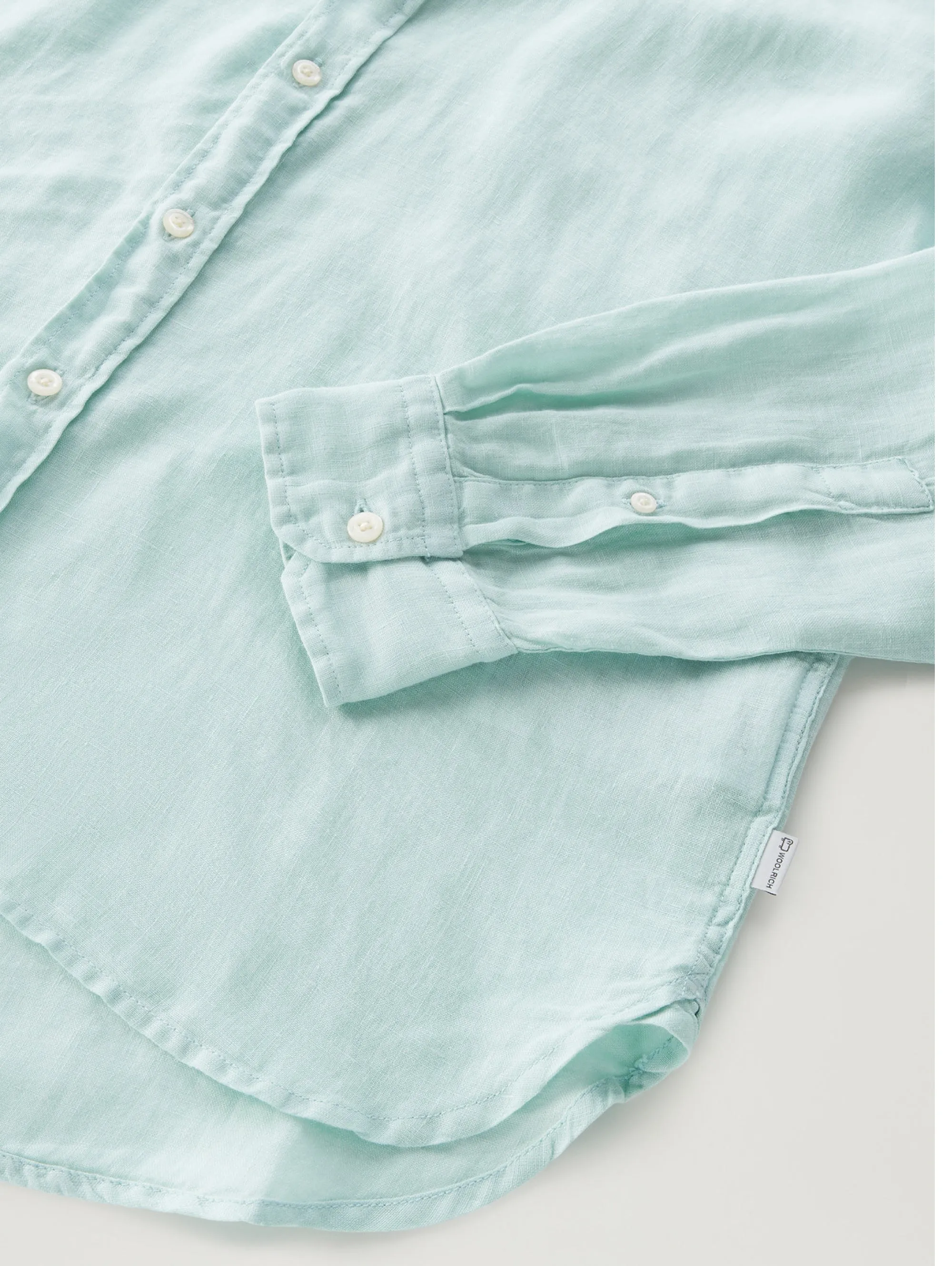 Shirt with Green Classic Collar