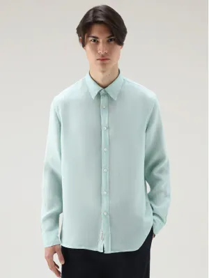 Shirt with Green Classic Collar