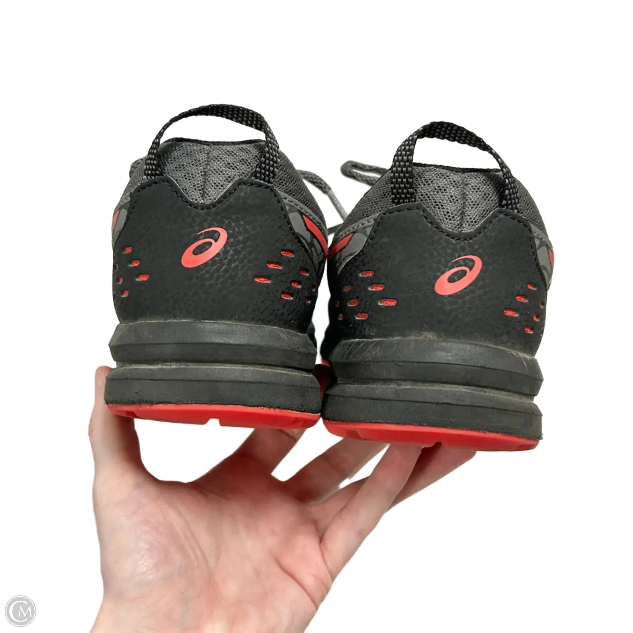 Shoes Athletic By Asics In Grey & Red, Size: 7.5