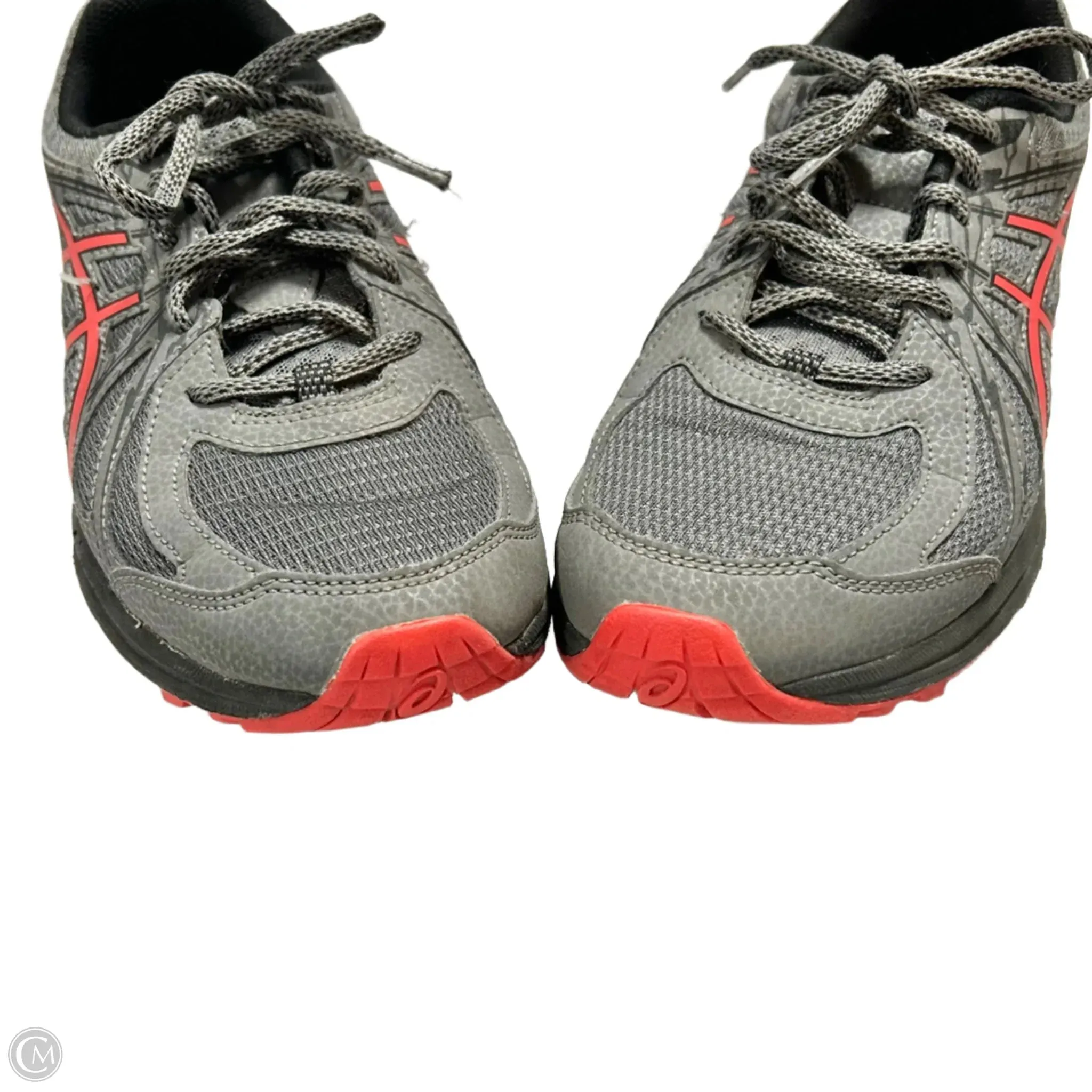 Shoes Athletic By Asics In Grey & Red, Size: 7.5