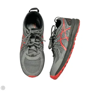 Shoes Athletic By Asics In Grey & Red, Size: 7.5