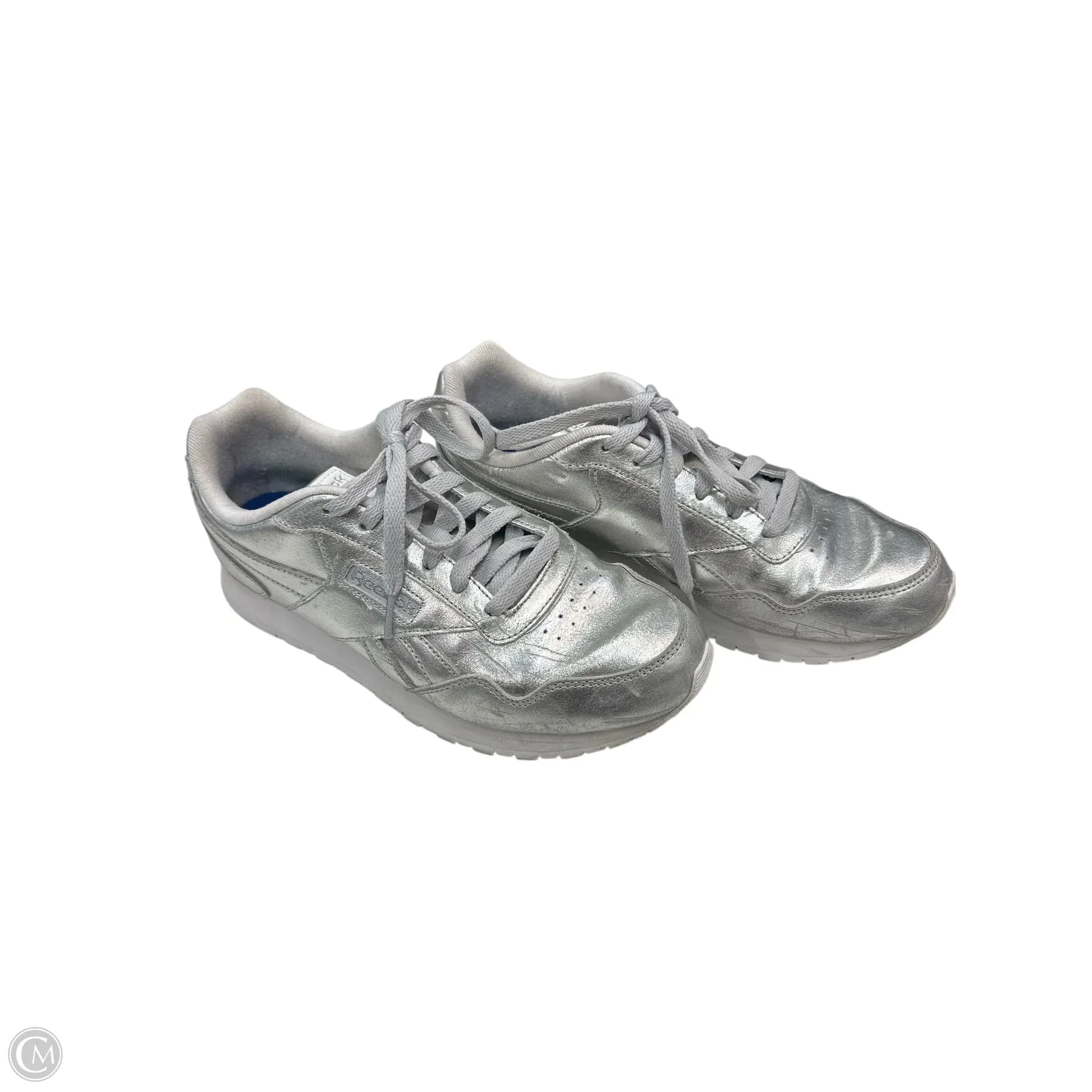 Shoes Athletic By Reebok In Silver, Size: 9
