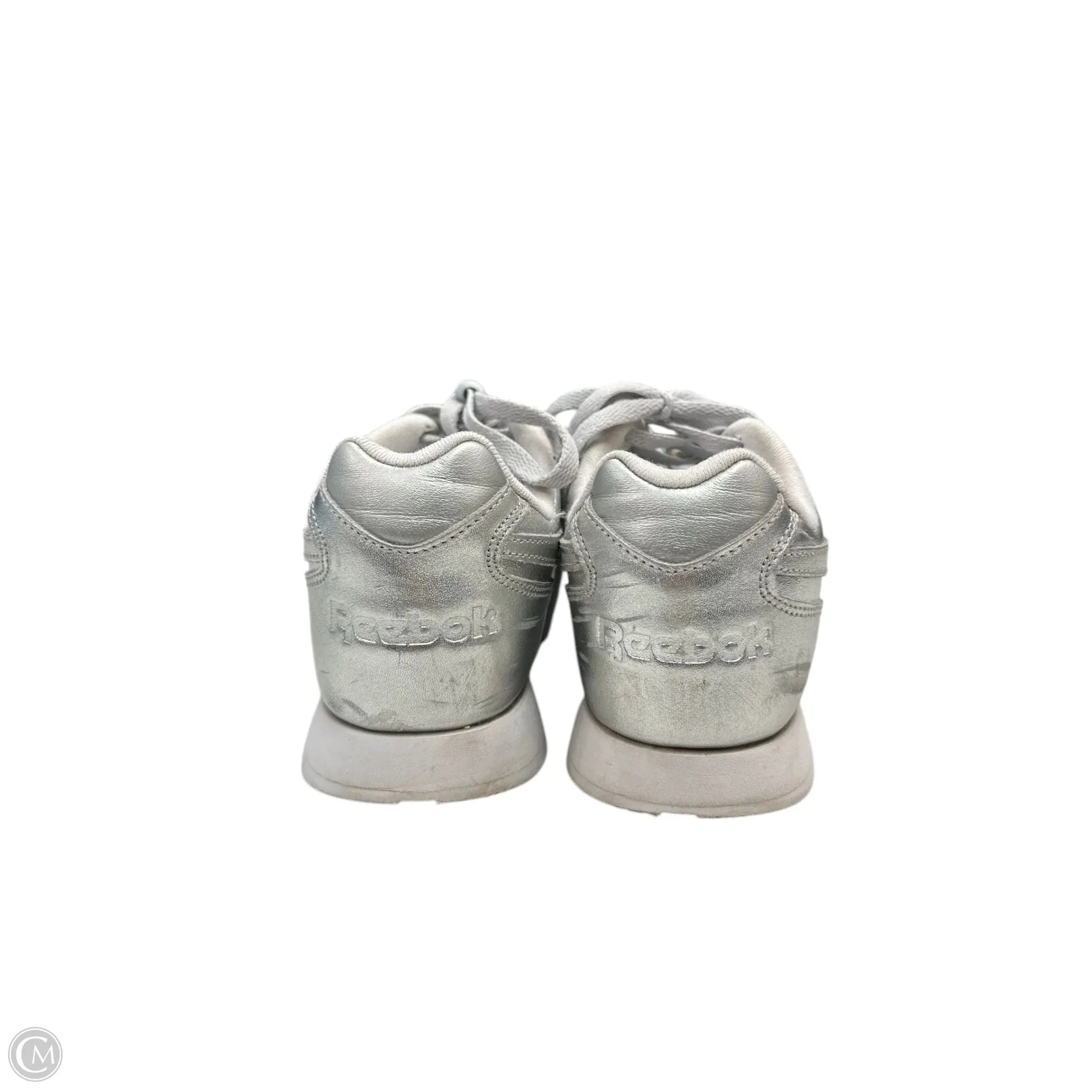 Shoes Athletic By Reebok In Silver, Size: 9