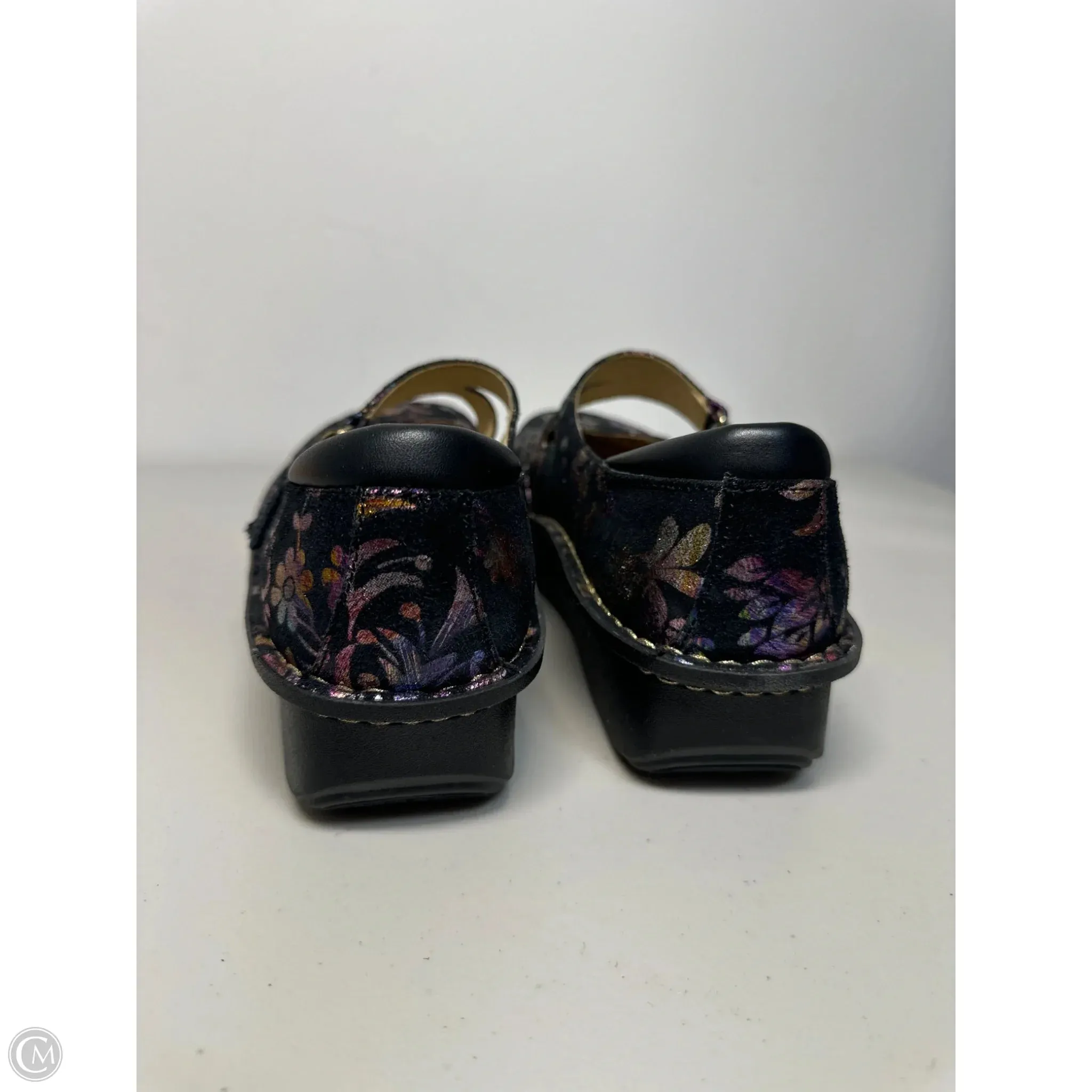 Shoes Flats By Alegria In Black & Pink, Size: 9.5