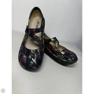 Shoes Flats By Alegria In Black & Pink, Size: 9.5