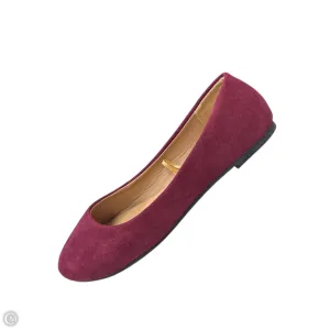 Shoes Flats By Clothes Mentor In Maroon, Size: 6.5