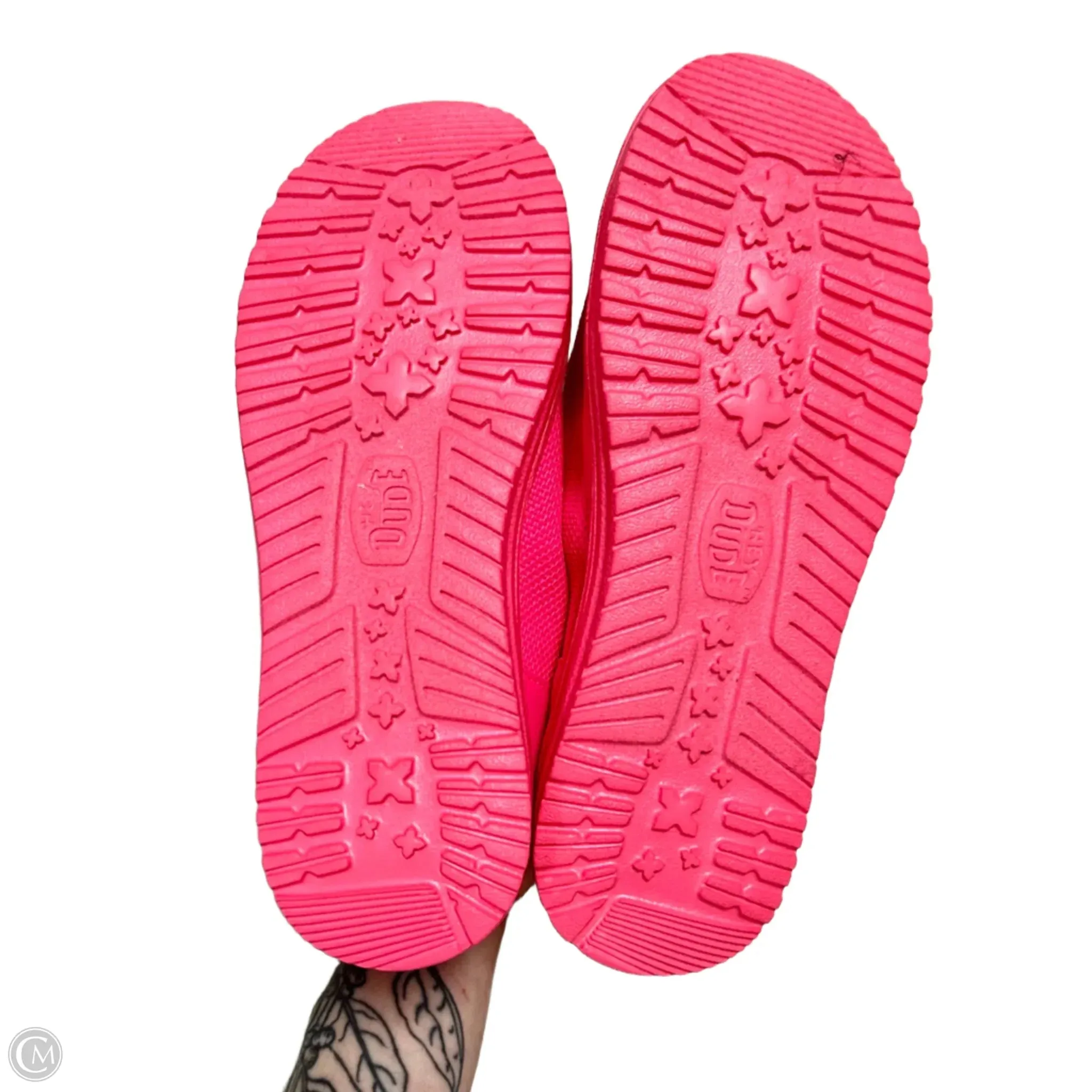 Shoes Flats By Hey Dude In Pink, Size: 8