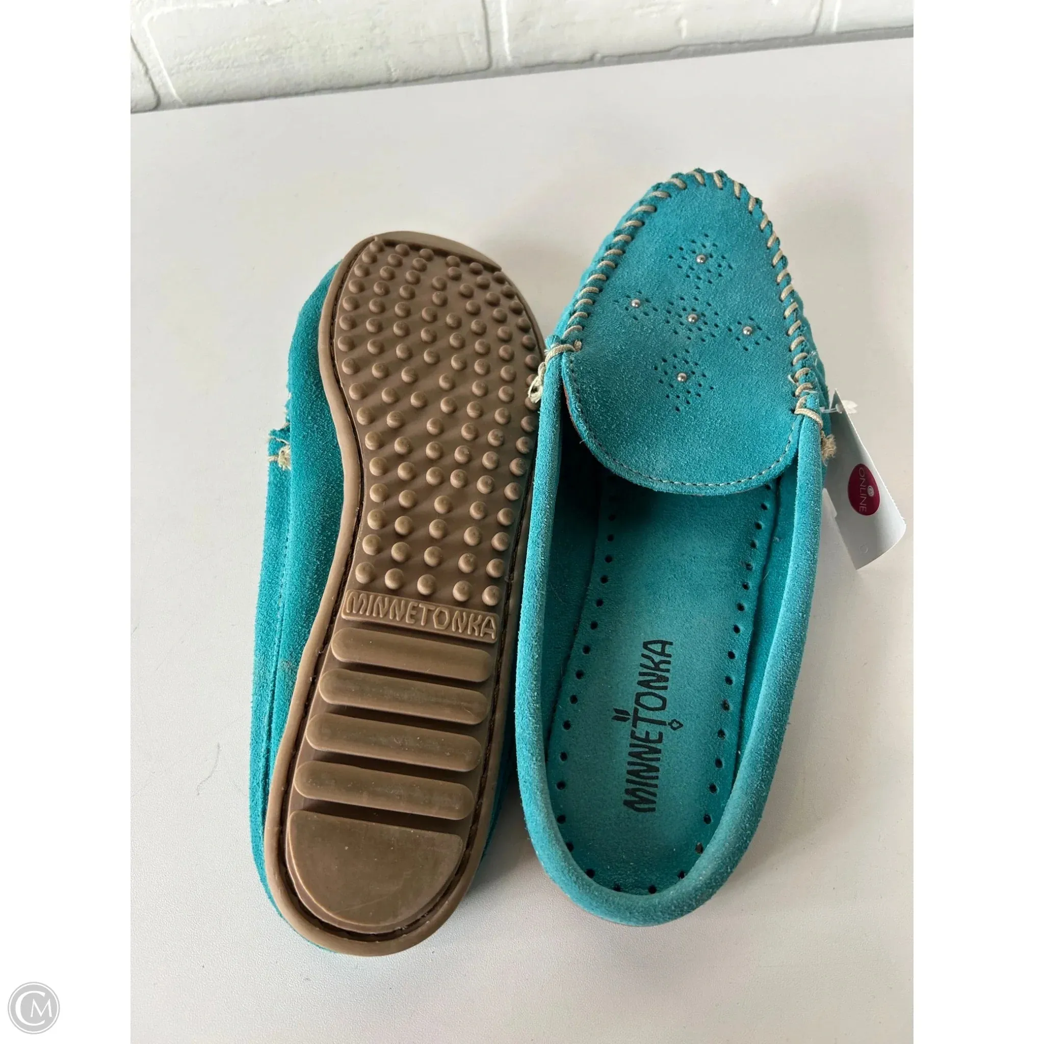 Shoes Flats By Minnetonka In Blue, Size: 11