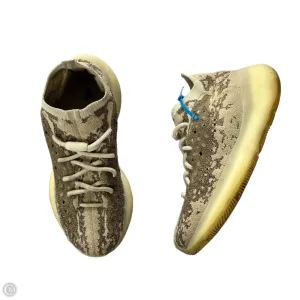 Shoes Luxury Designer By Yeezy In Brown & Cream, Size: 8.5