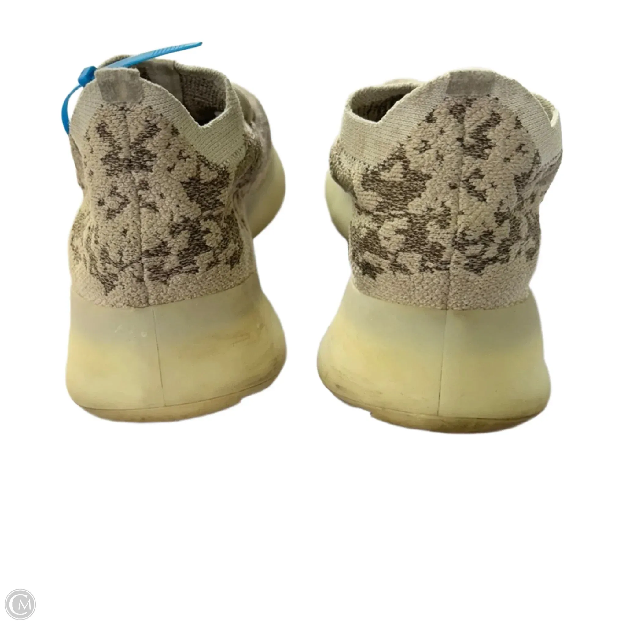 Shoes Luxury Designer By Yeezy In Brown & Cream, Size: 8.5