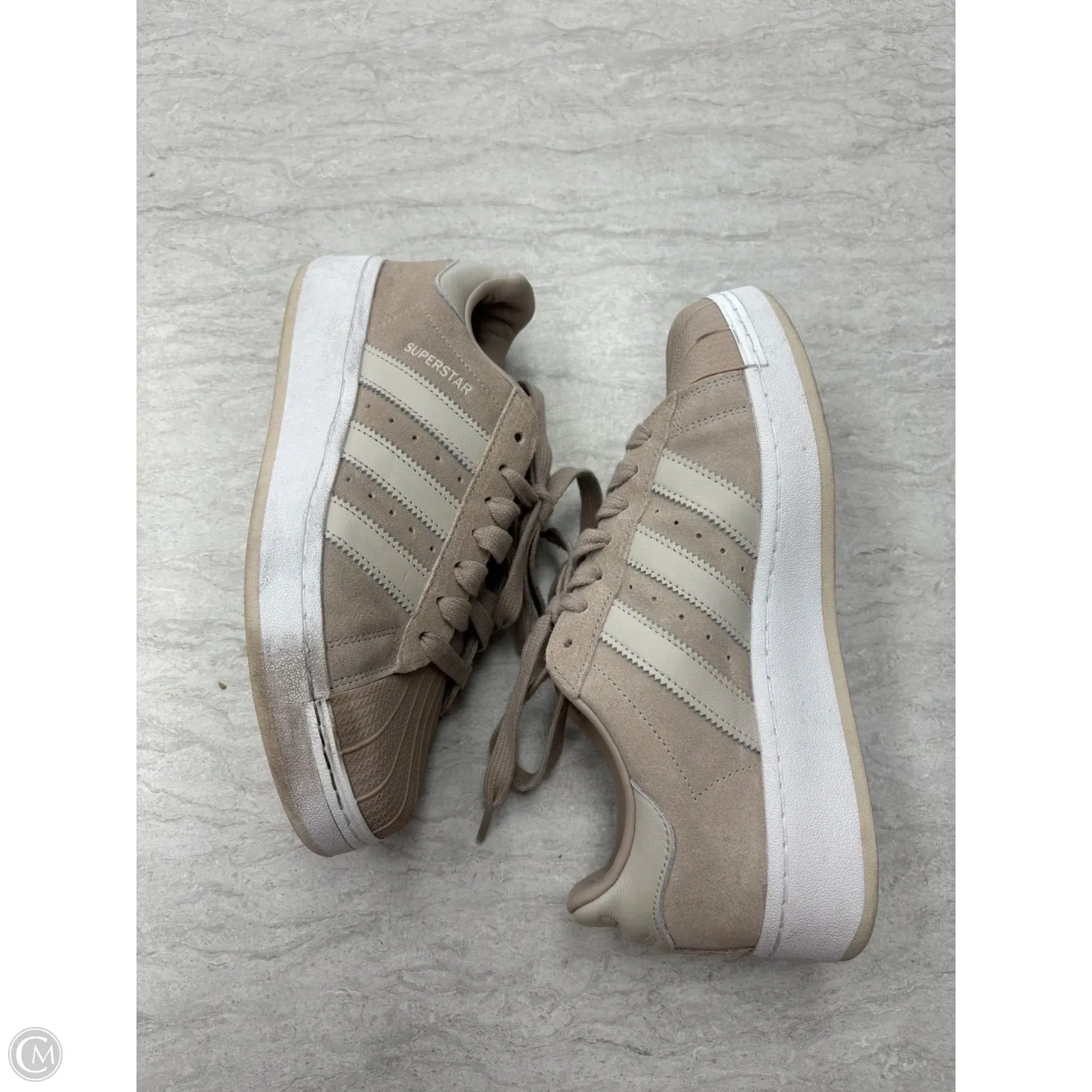 Shoes Sneakers By Adidas In Tan, Size: 9