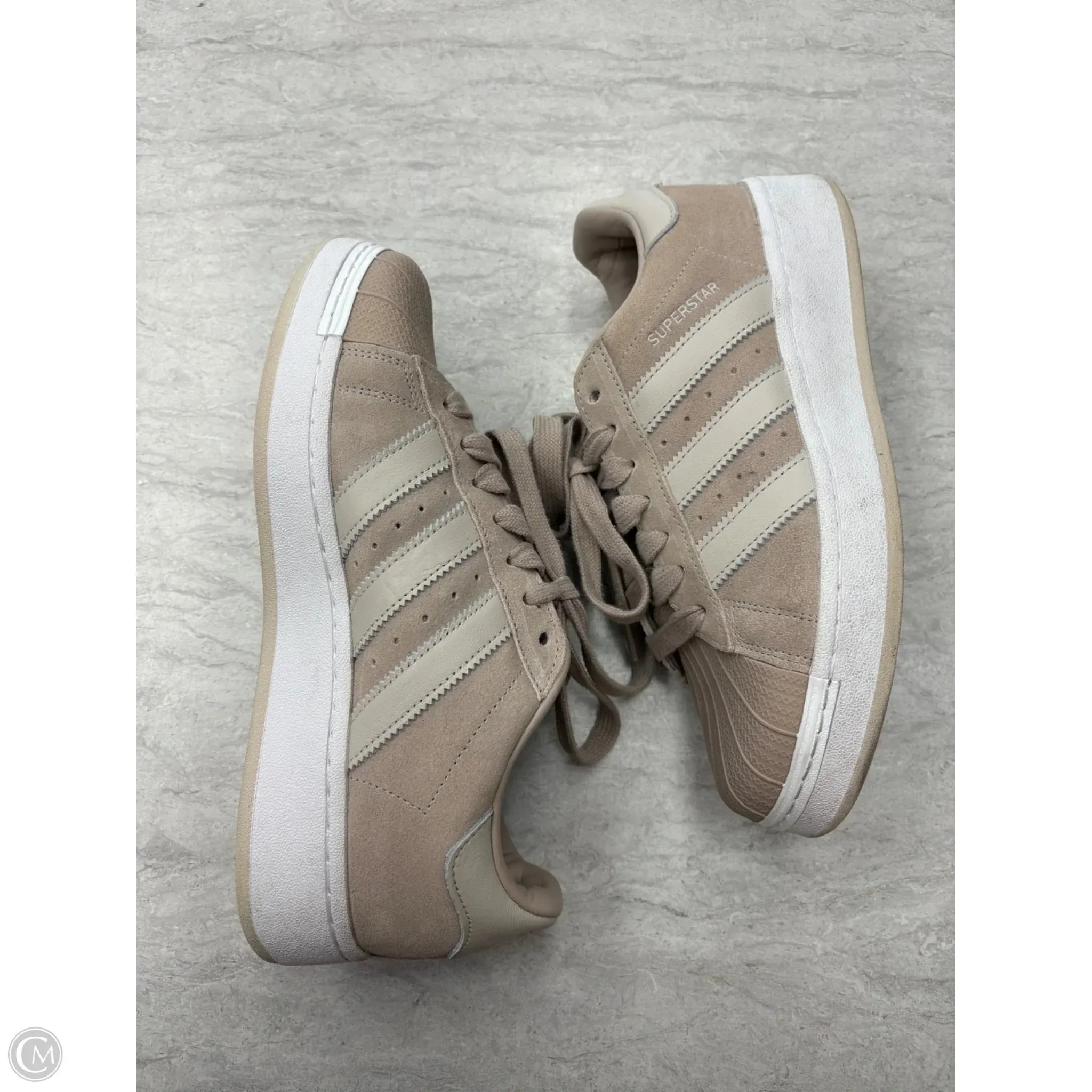Shoes Sneakers By Adidas In Tan, Size: 9