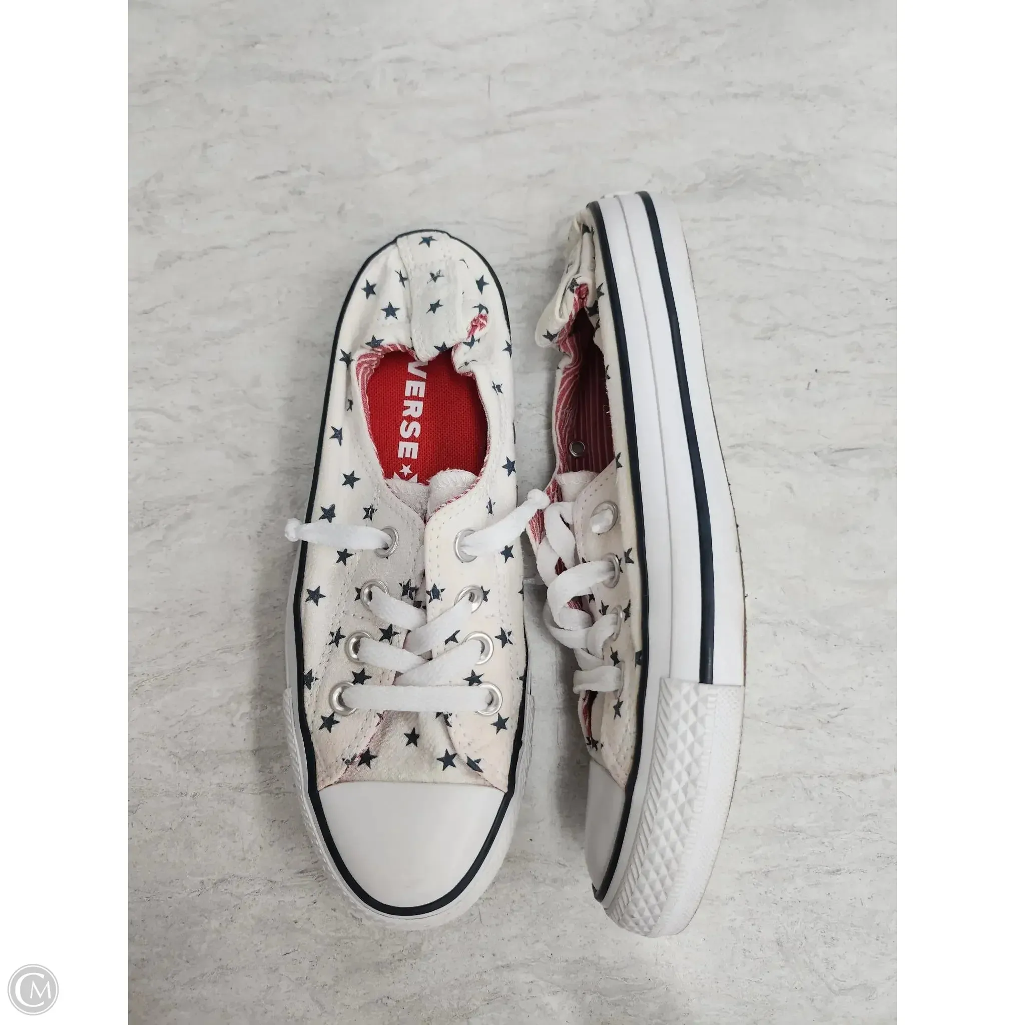 Shoes Sneakers By Converse In Blue & White, Size: 7