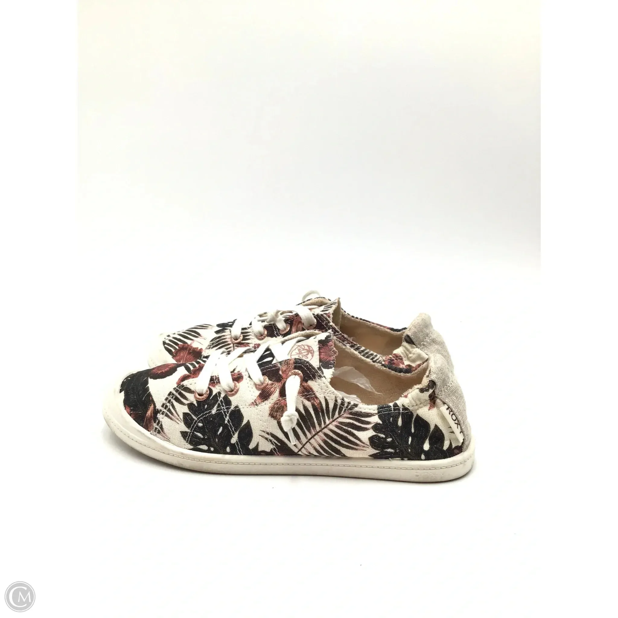 Shoes Sneakers By Roxy In Floral Print, Size: 8.5