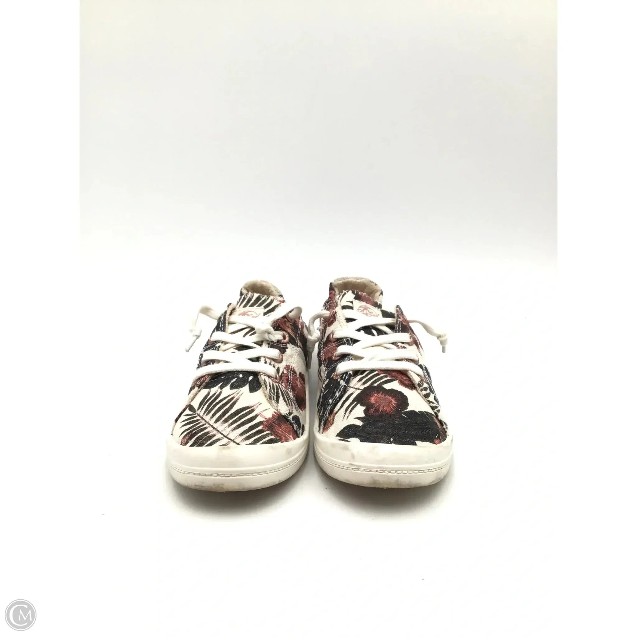 Shoes Sneakers By Roxy In Floral Print, Size: 8.5