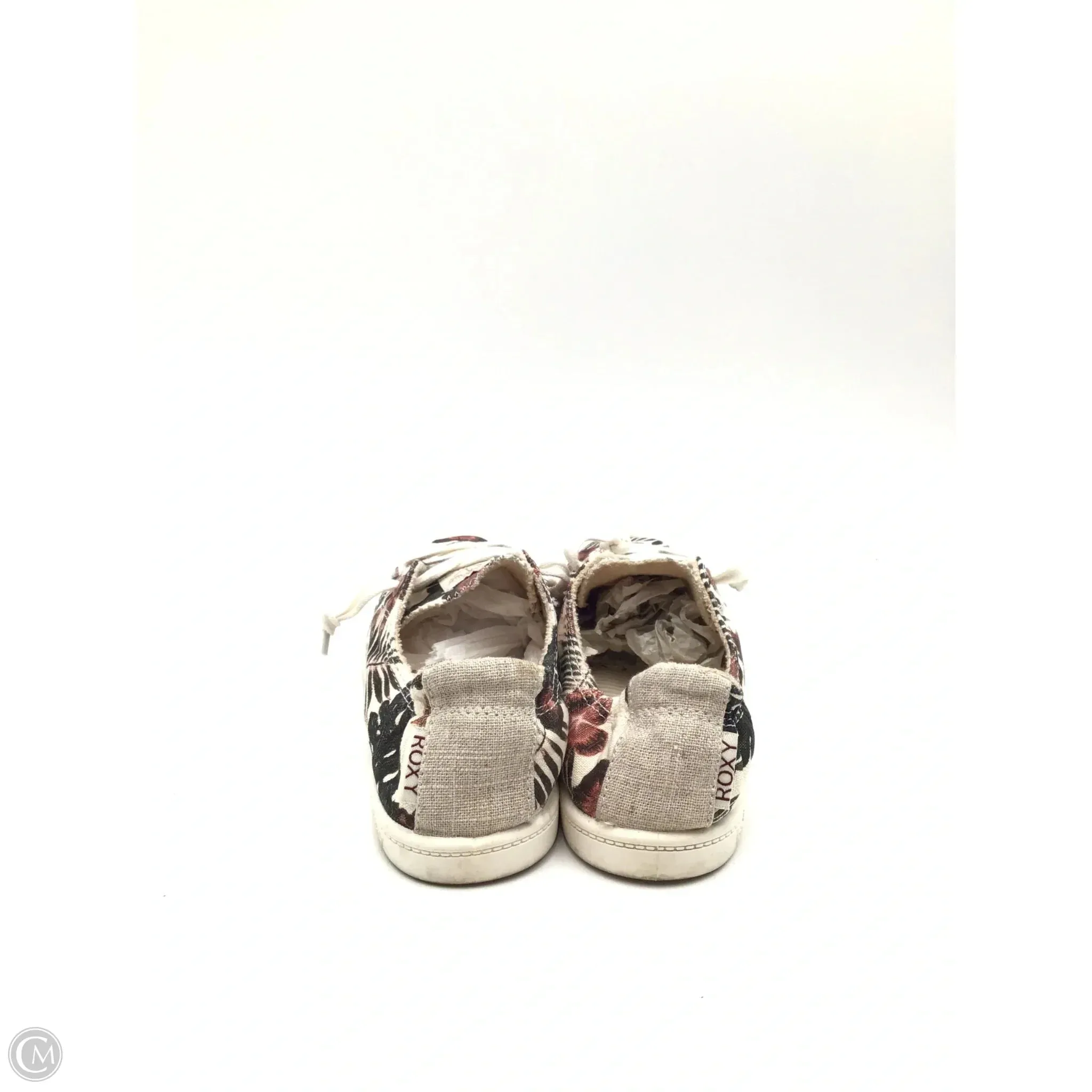 Shoes Sneakers By Roxy In Floral Print, Size: 8.5