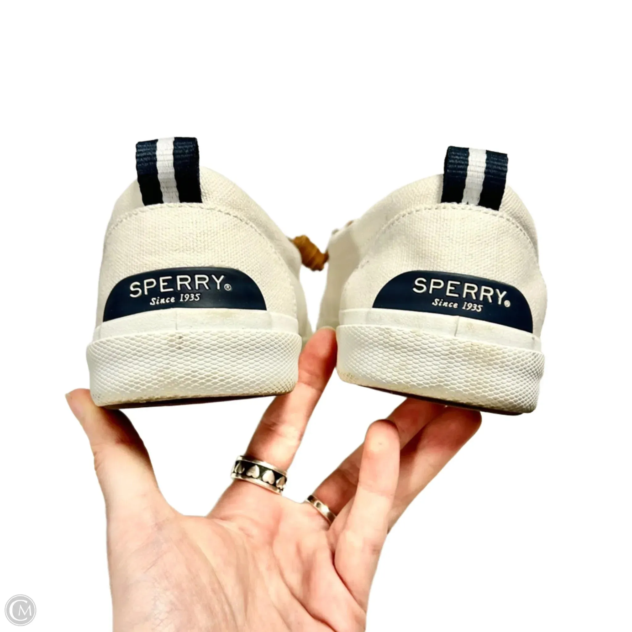 Shoes Sneakers By Sperry In Ivory, Size: 8.5