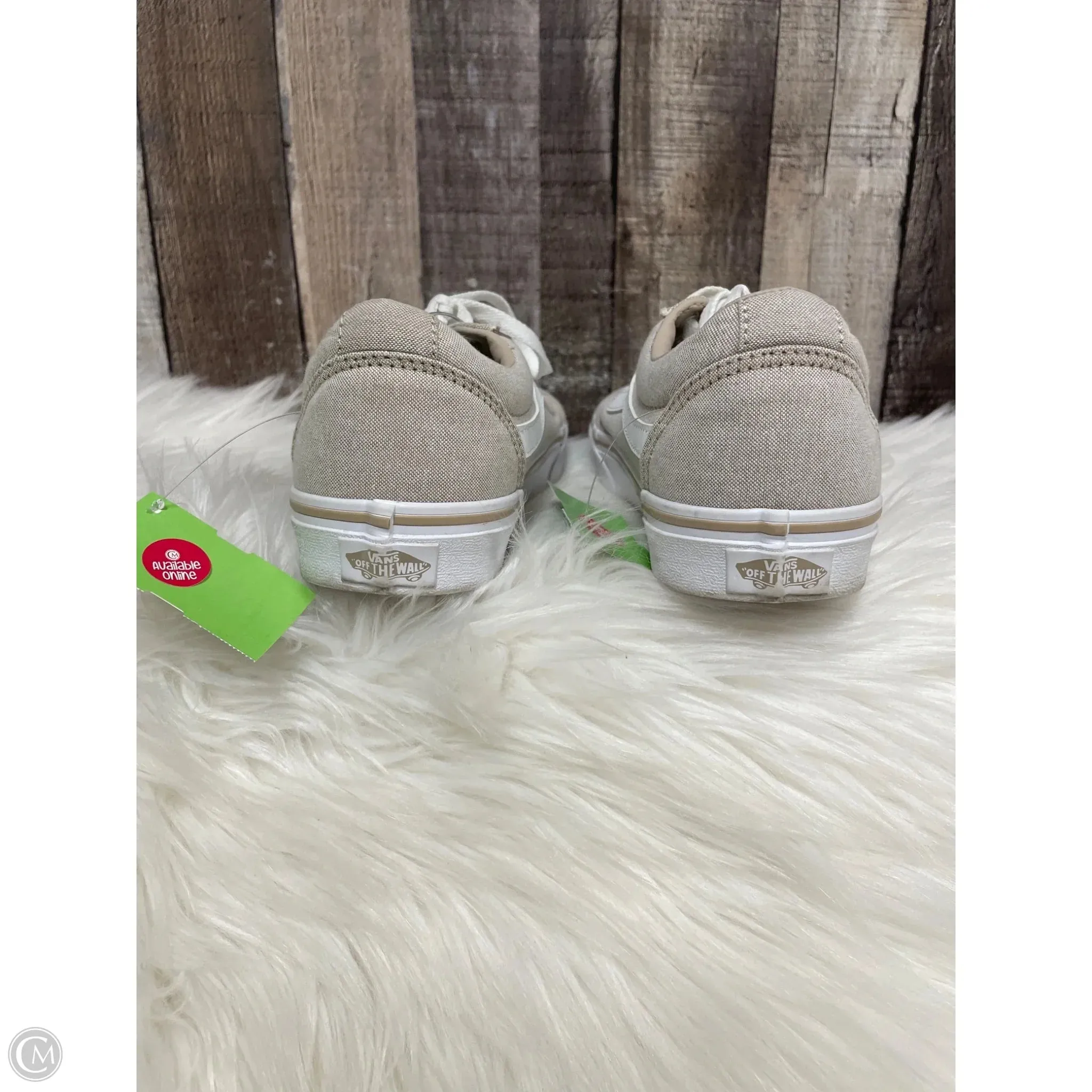 Shoes Sneakers By Vans In Beige, Size: 8