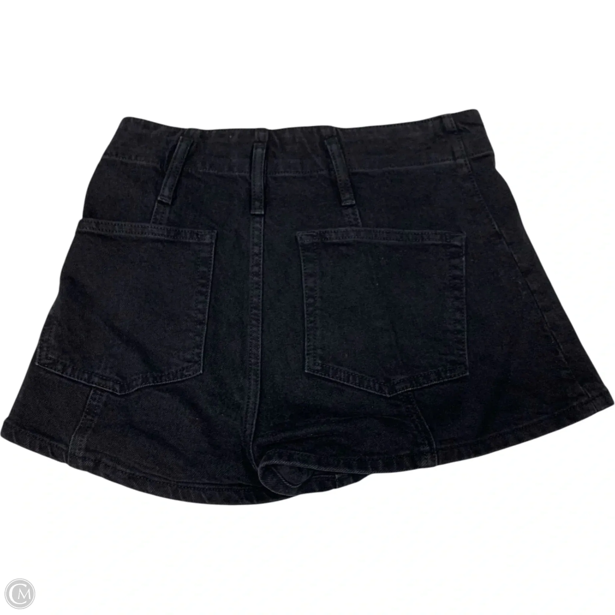Shorts By Reformation In Black Denim, Size: 2