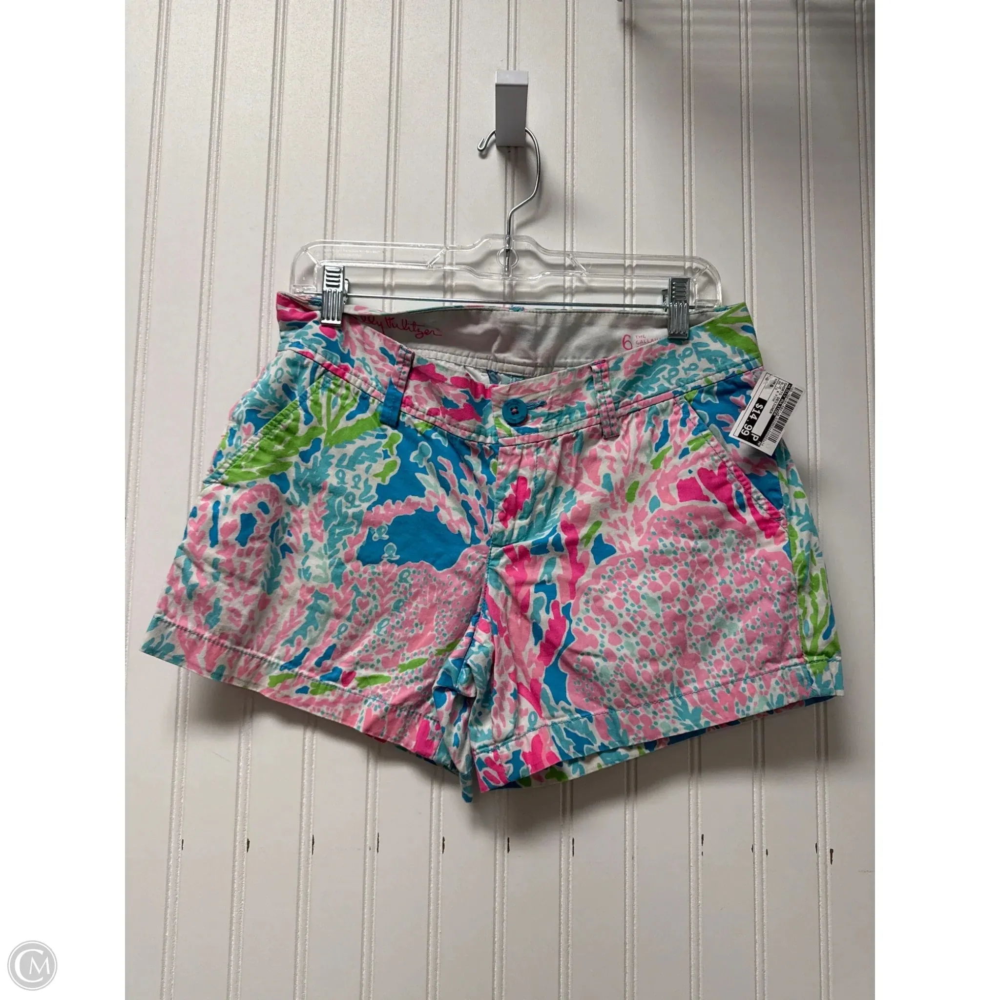 Shorts Designer By Lilly Pulitzer In Blue & Pink, Size: 6