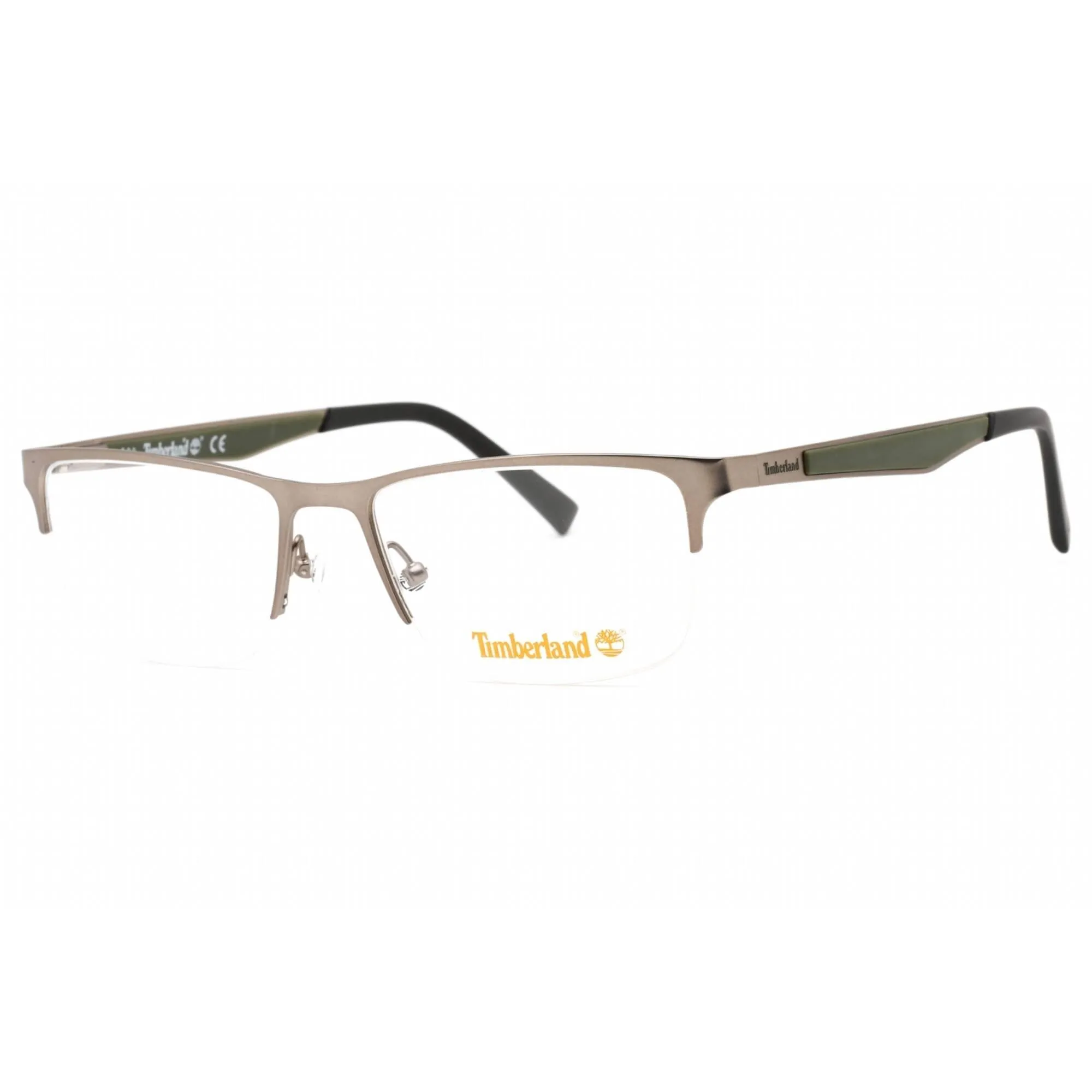Timberland Men's Eyeglasses - Matte Gunmetal Metal Rectangular Frame | TB1709 009