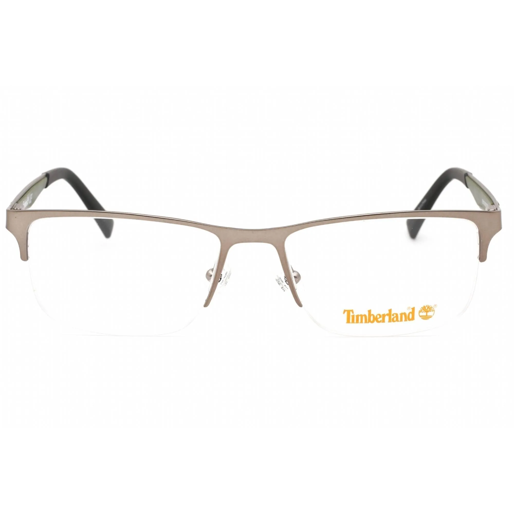 Timberland Men's Eyeglasses - Matte Gunmetal Metal Rectangular Frame | TB1709 009