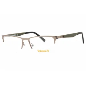 Timberland Men's Eyeglasses - Matte Gunmetal Metal Rectangular Frame | TB1709 009