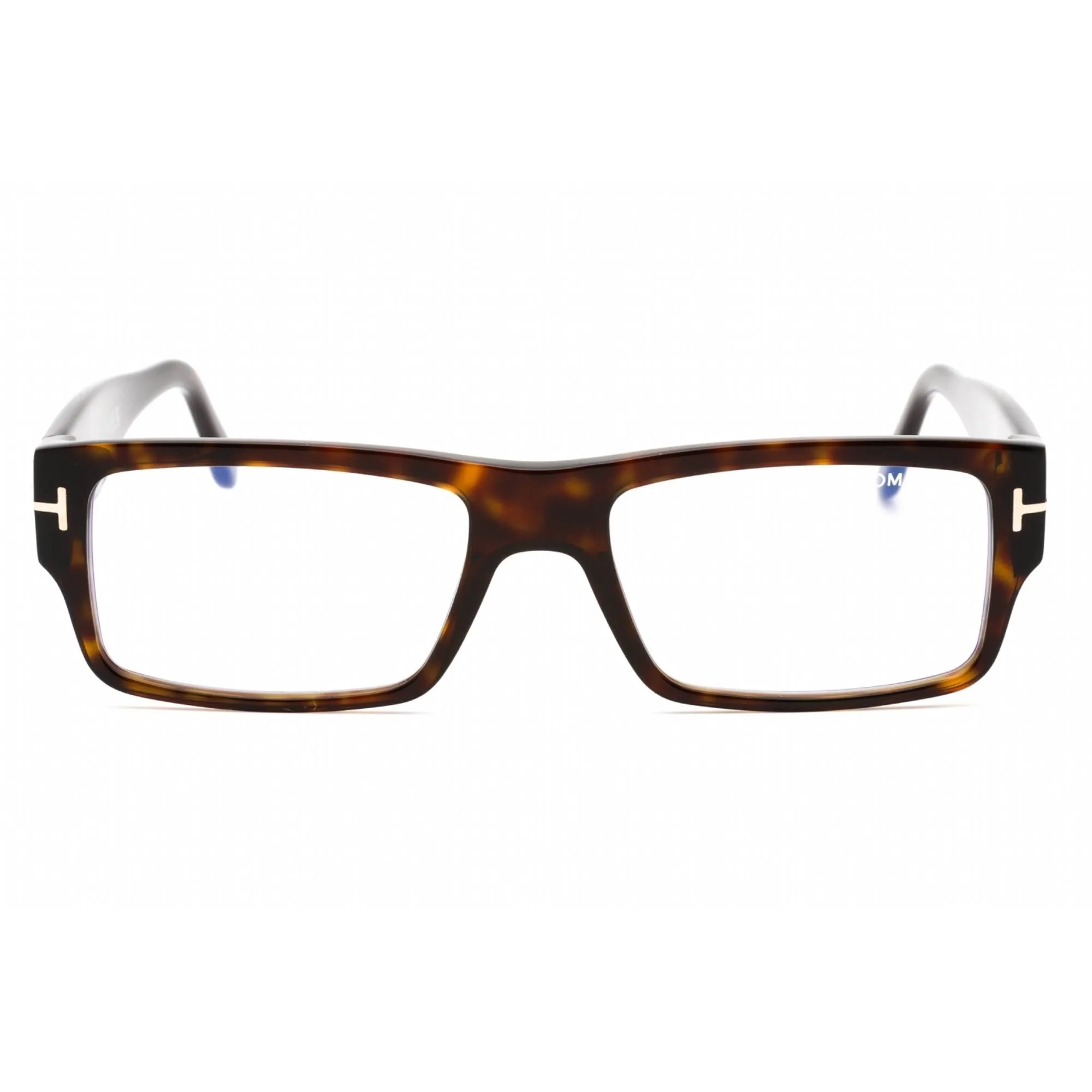 Tom Ford Men's Eyeglasses - Dark Havana Rectangular Full Rim Frame | FT5835-B 052