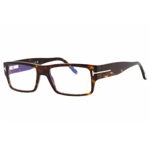 Tom Ford Men's Eyeglasses - Dark Havana Rectangular Full Rim Frame | FT5835-B 052