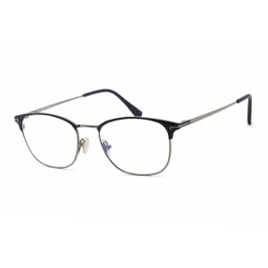 Tom Ford Men's Eyeglasses - Matte Blue Metal Full Rim Oval Shape Frame | FT5750-B 091