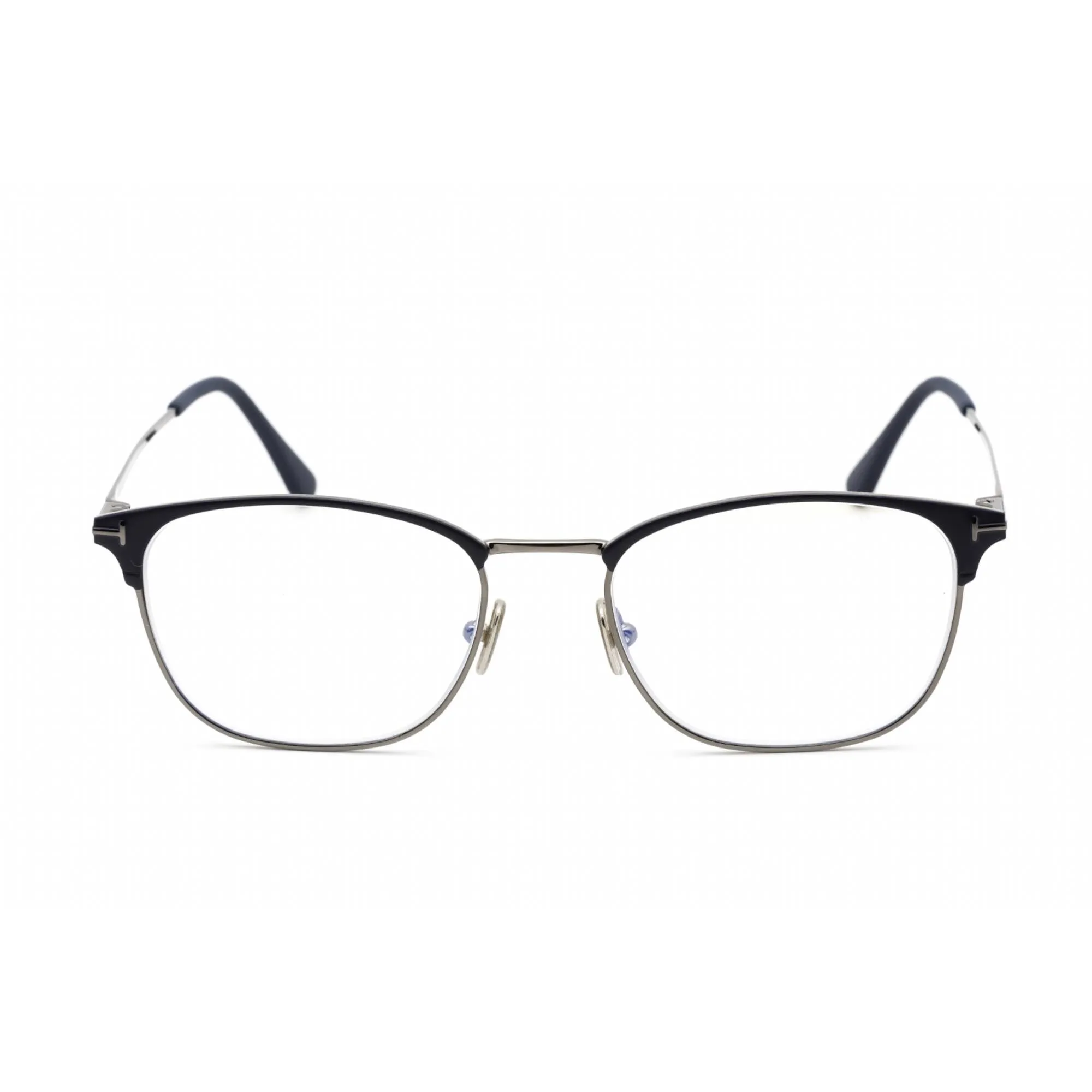 Tom Ford Men's Eyeglasses - Matte Blue Metal Full Rim Oval Shape Frame | FT5750-B 091