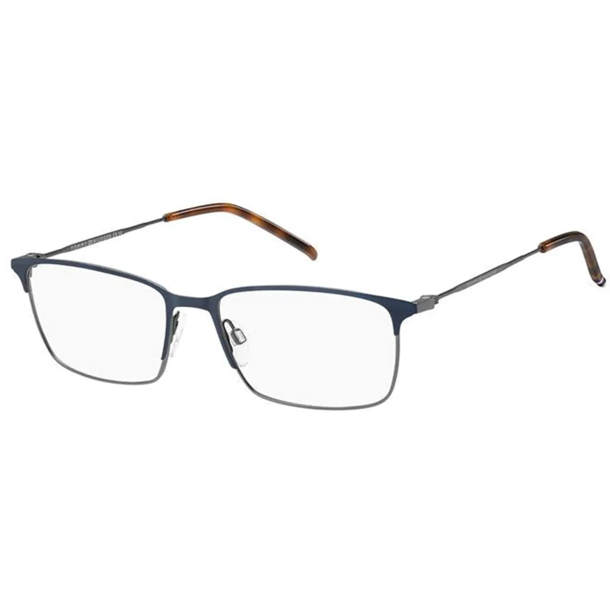 Tommy Hilfiger Men's Eyeglasses - Matte Blue Metal Rectangular Frame | TH 1895 0H2T