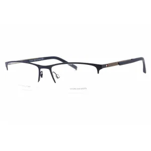 Tommy Hilfiger Men's Eyeglasses - Matte Blue Ruthenium Half Rim | TH 1692 0KU0 00