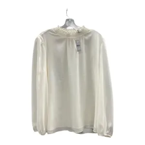 Top Ls By Ann Taylor In Cream, Size:L