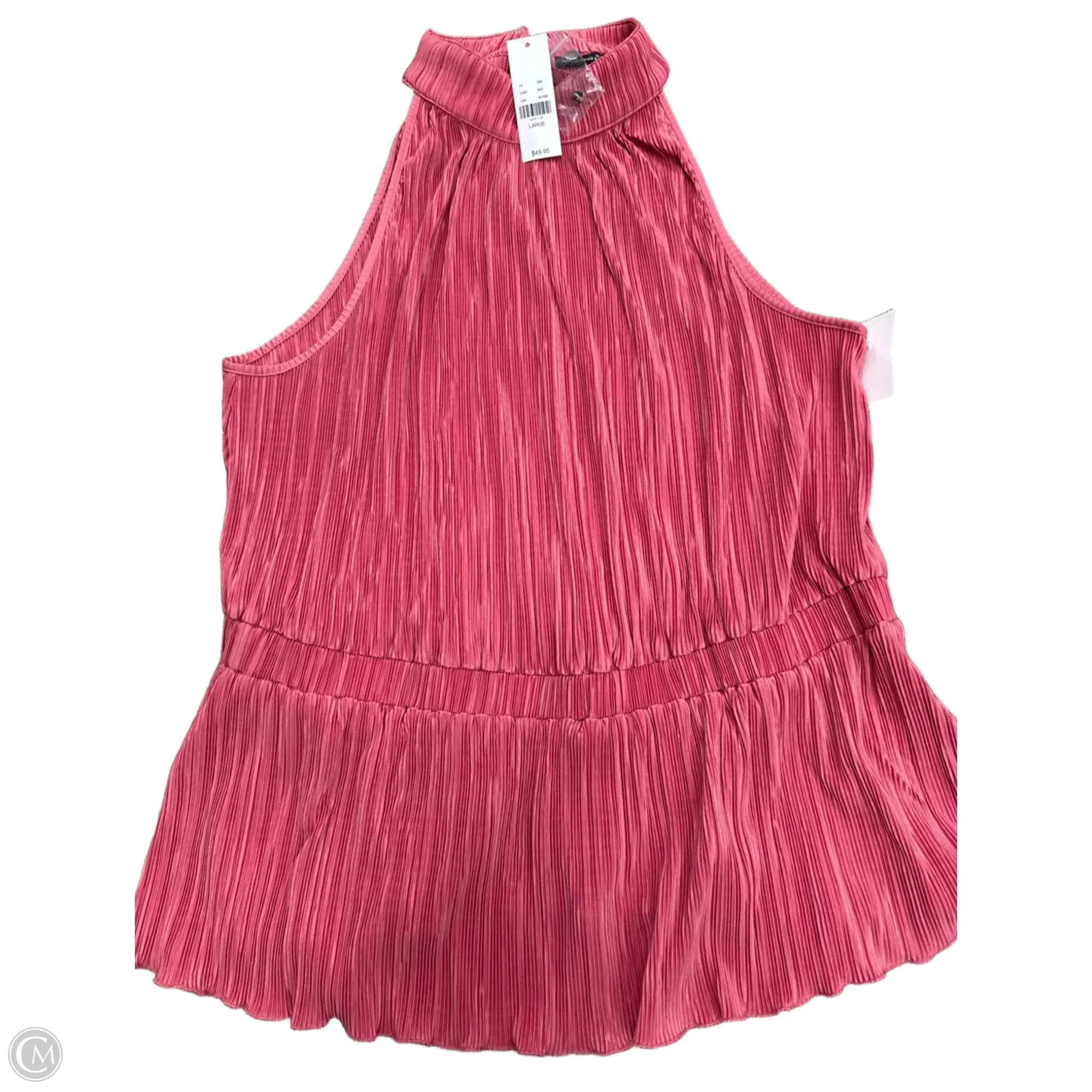 Top Sleeveless By New York And Co In Pink, Size: L