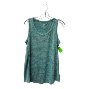 Top Sleeveless By Zuda In Teal, Size:M