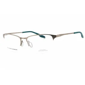 Under Armour Men's Eyeglasses - Matte Ruthenium Teal Half Rim | UA 5047/G 0Z0G 00