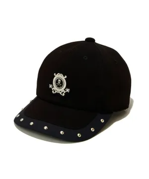 Unisex Royal Stud Cap Balck
