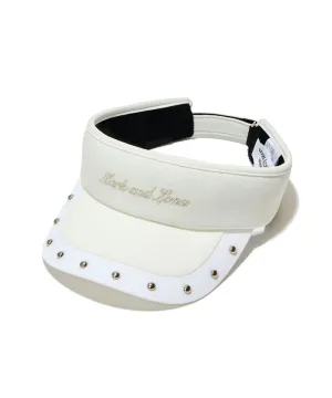 Unisex Royal Stud Sunvisor White