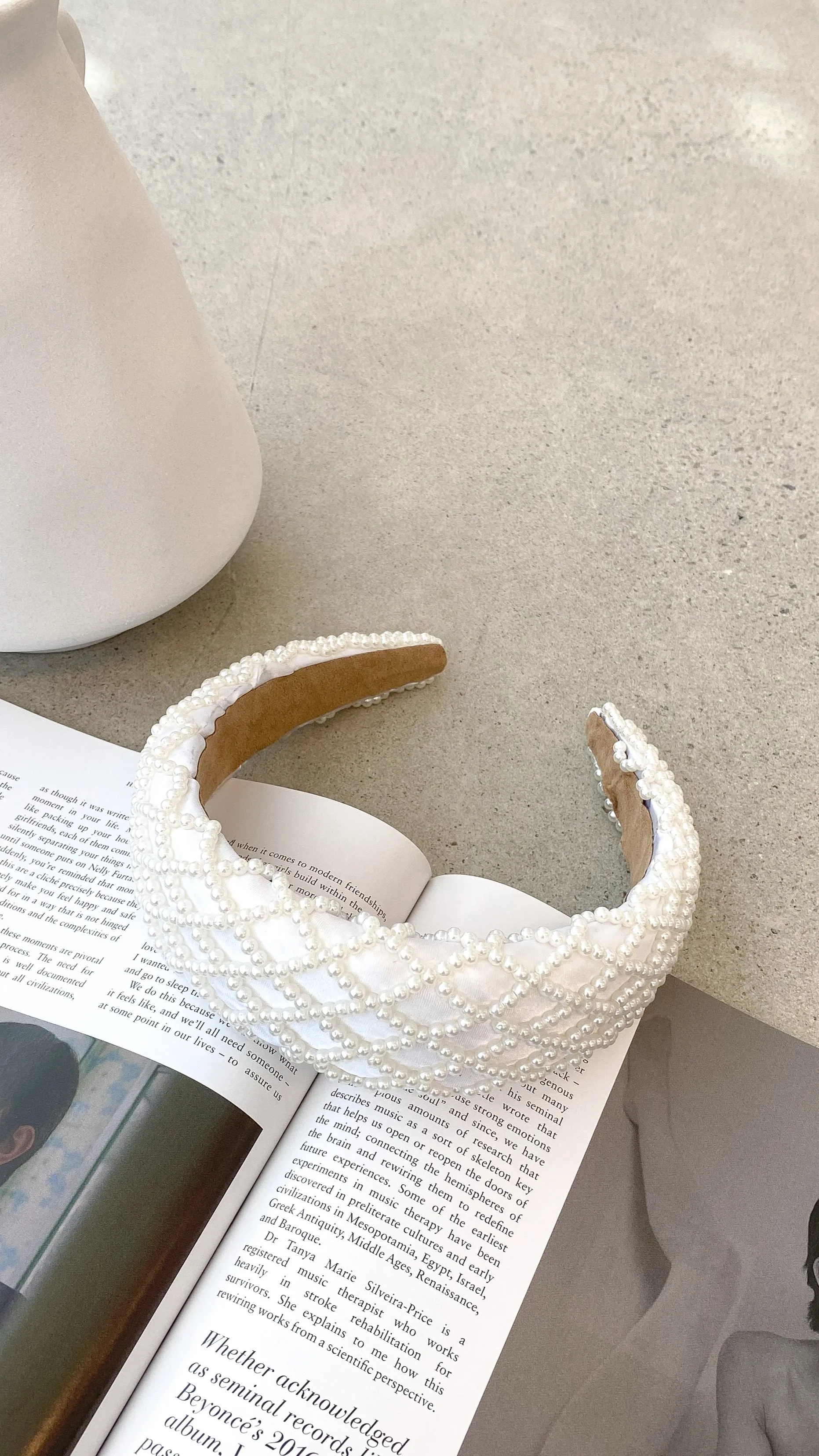 Valencia Headband - White