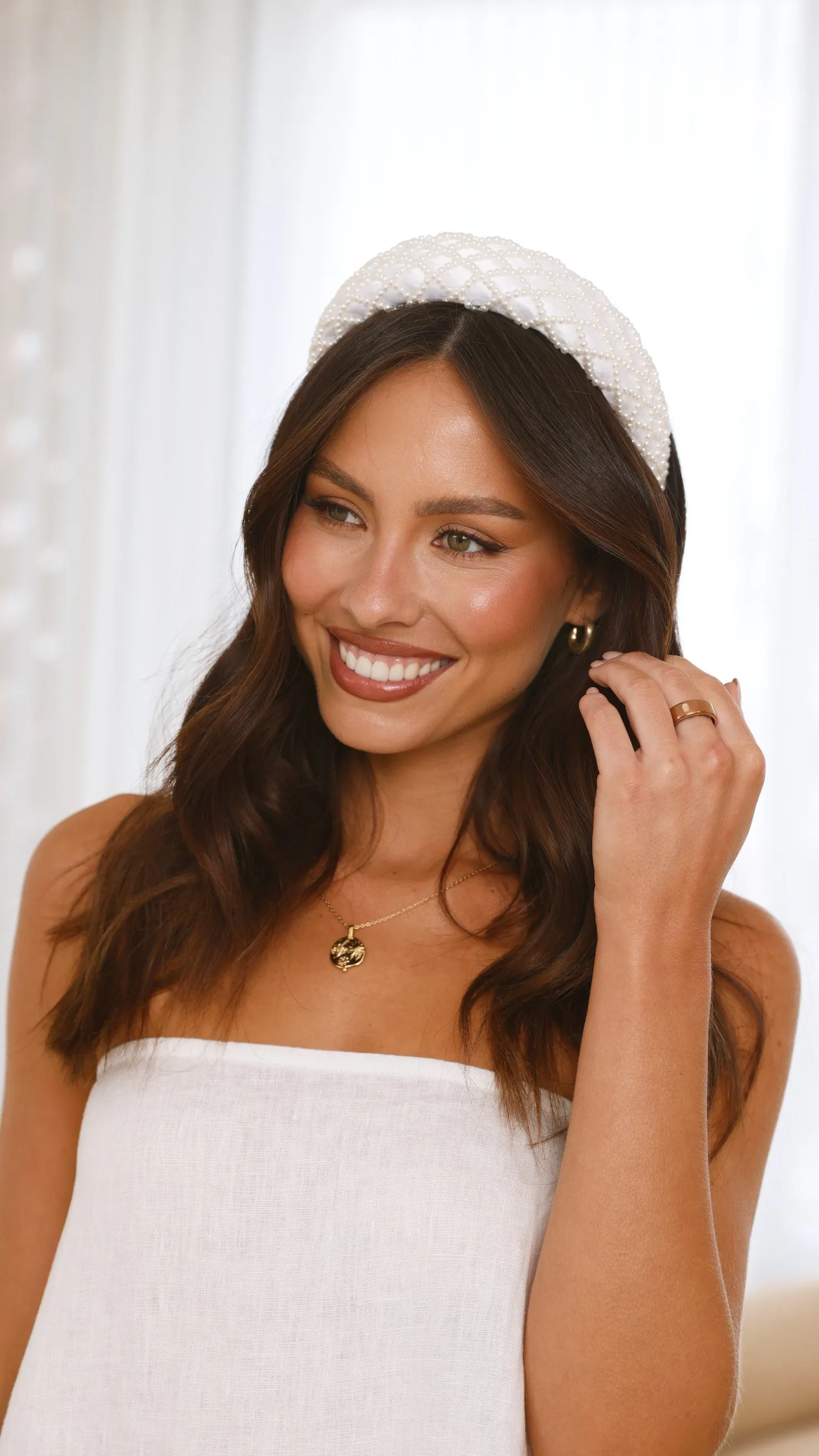 Valencia Headband - White